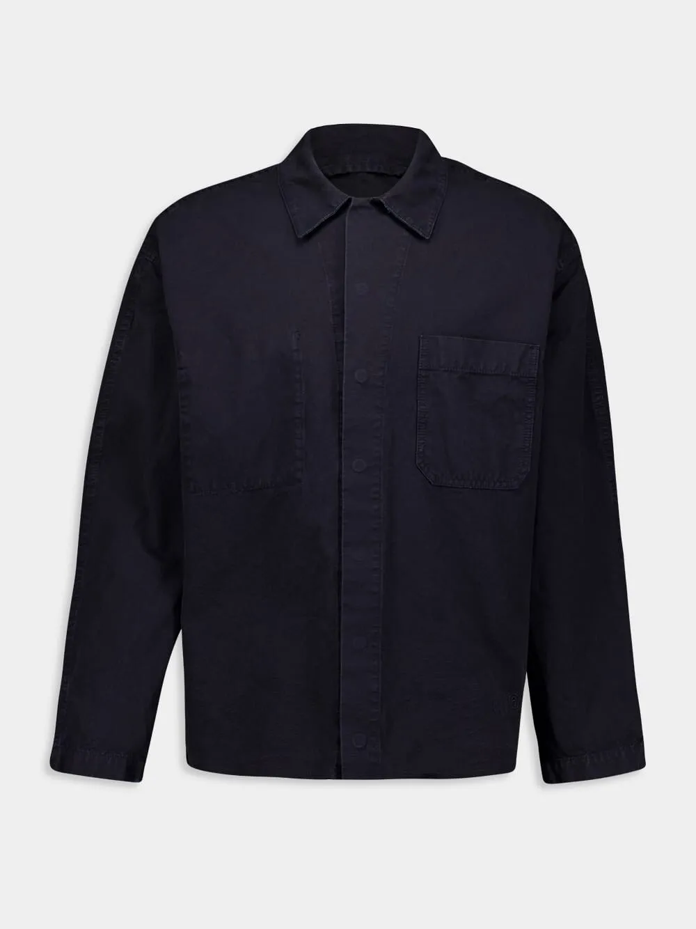 Raw-Hem Shirt Jacket