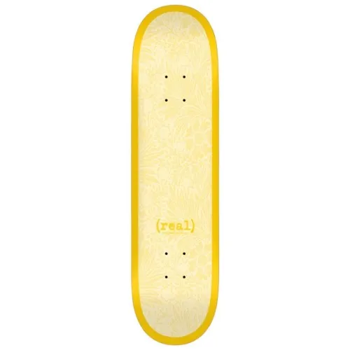 Real Skateboards Renewal Edition Skate Deck Yellow  Comes with a sheet of FREE grip tape