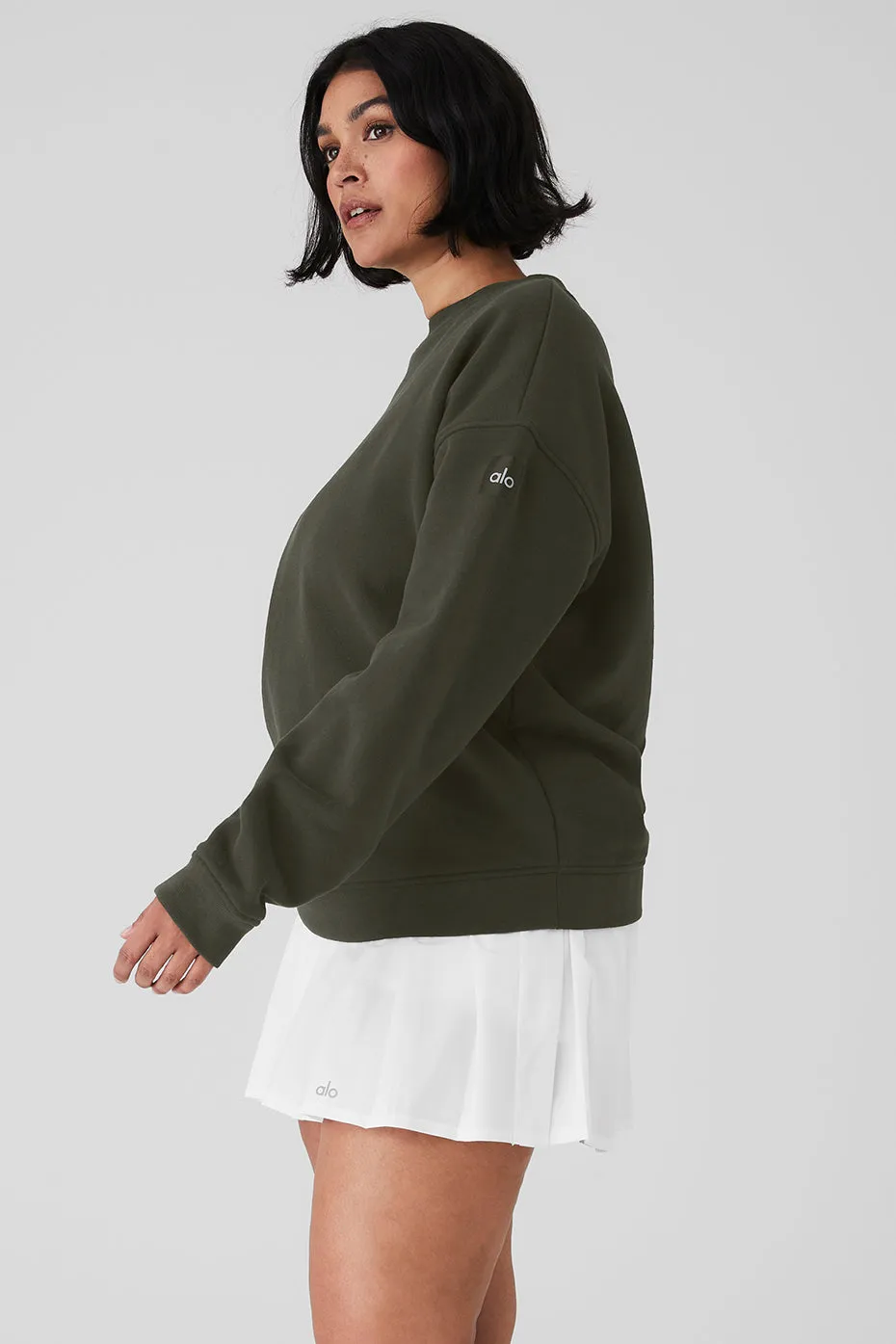 Renown Heavy Weight Crew Neck Pullover - Stealth Green