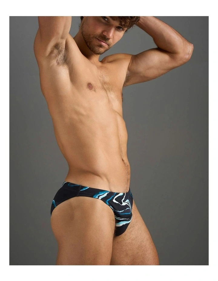 Resort Bikini Swim Brief in Black Sand