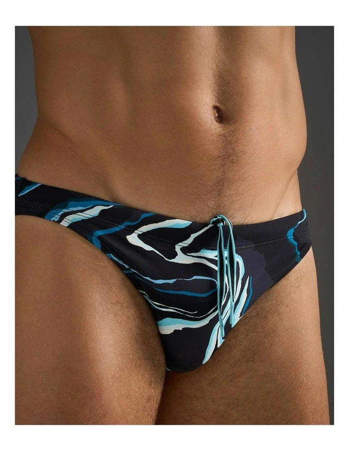 Resort Bikini Swim Brief in Black Sand