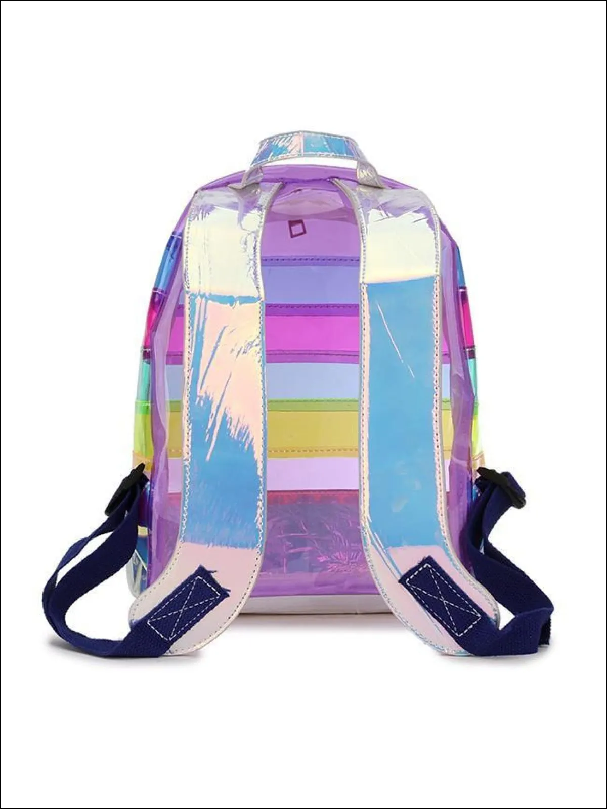 Retro Rainbow Transparent Backpack