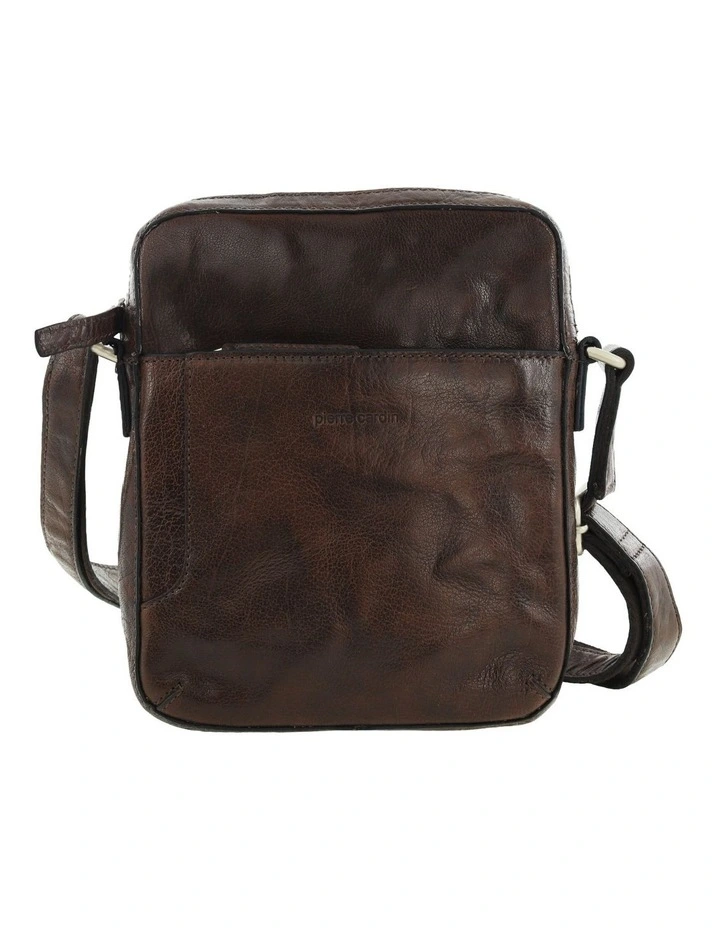 Rustic Leather Cross Body/Tablet Bag in Brown