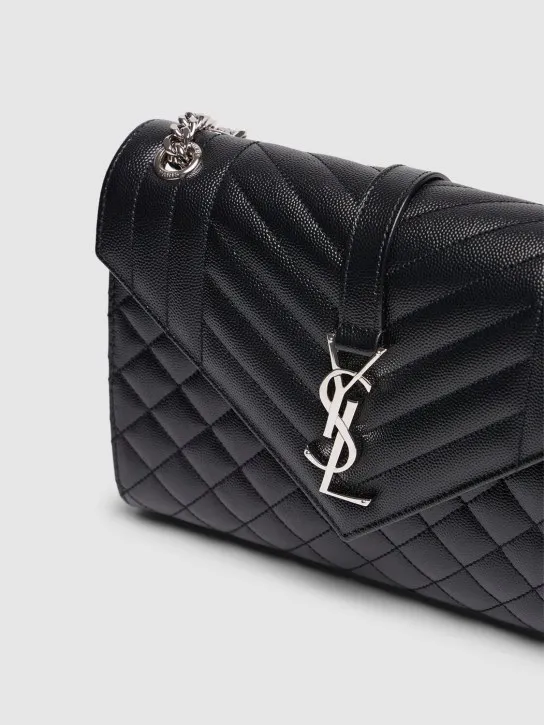 Saint Laurent   Envelope leather shoulder bag 