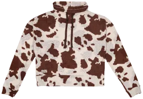 SALE Simply Southern Cow Pullover Waffle Kint Sweatshirt