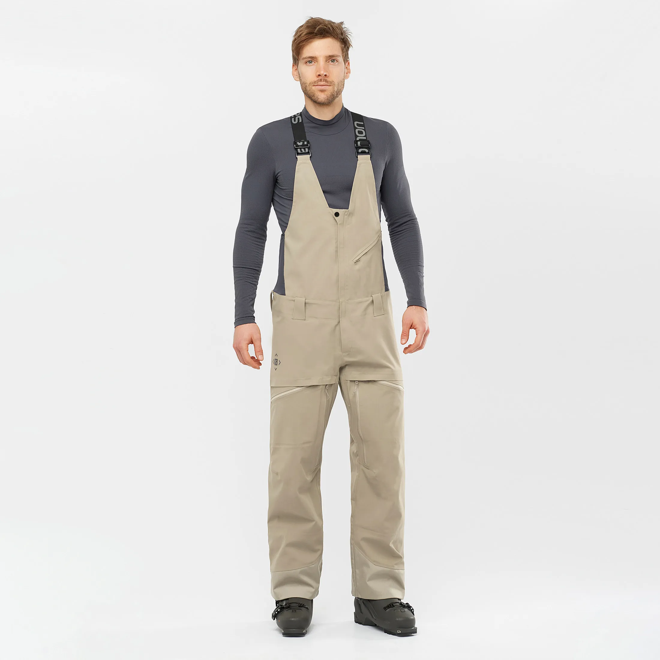 Salomon Men's Stance 3L Bib Pant Roasted Cashew | Buy Salomon Men's Stance 3L Bib Pant Roasted Cashew here | Outnorth