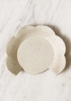 Scalloped Ceramic Spoon Rest