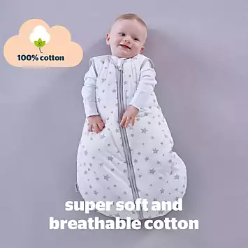 Silentnight Safe Nights Baby 2.5 Tog 100% Cotton Sleeping Bag | Grattan