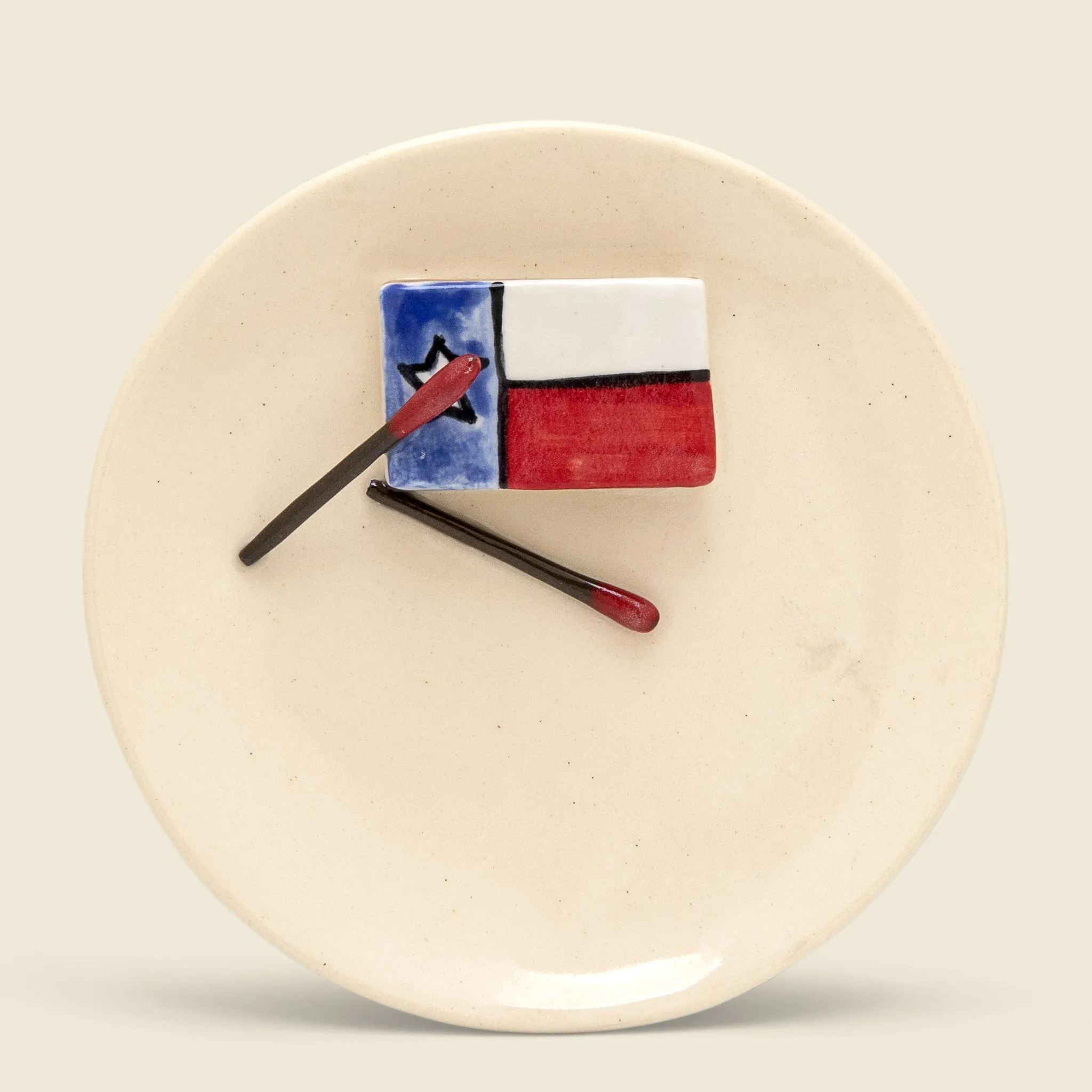 Small Plate - Texas Flag Matches