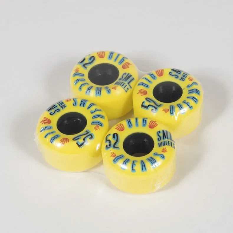 SML Succulent Cruiser Skateboard Wheels 52mm V-Cut (Mellow Yellow)