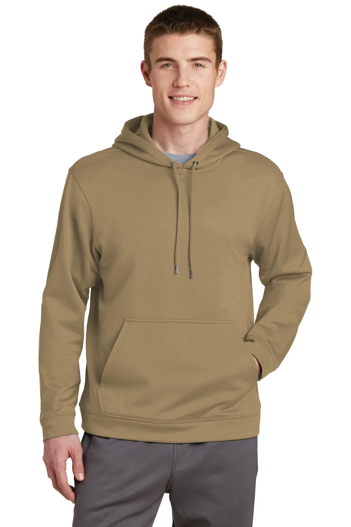 Sport-Tek Men's Sport-Wick Fleece Hooded Pullover