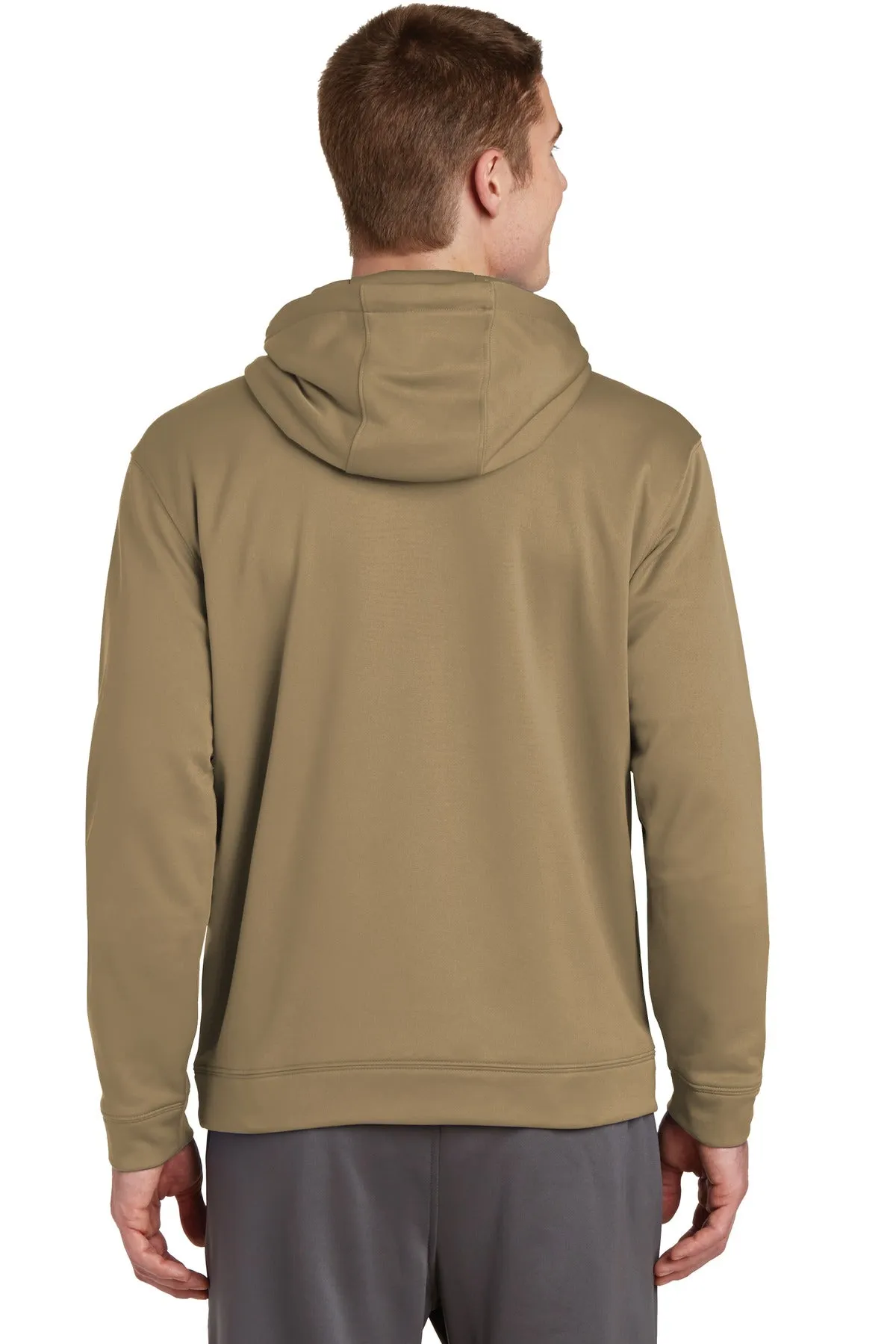 Sport-Tek Men's Sport-Wick Fleece Hooded Pullover