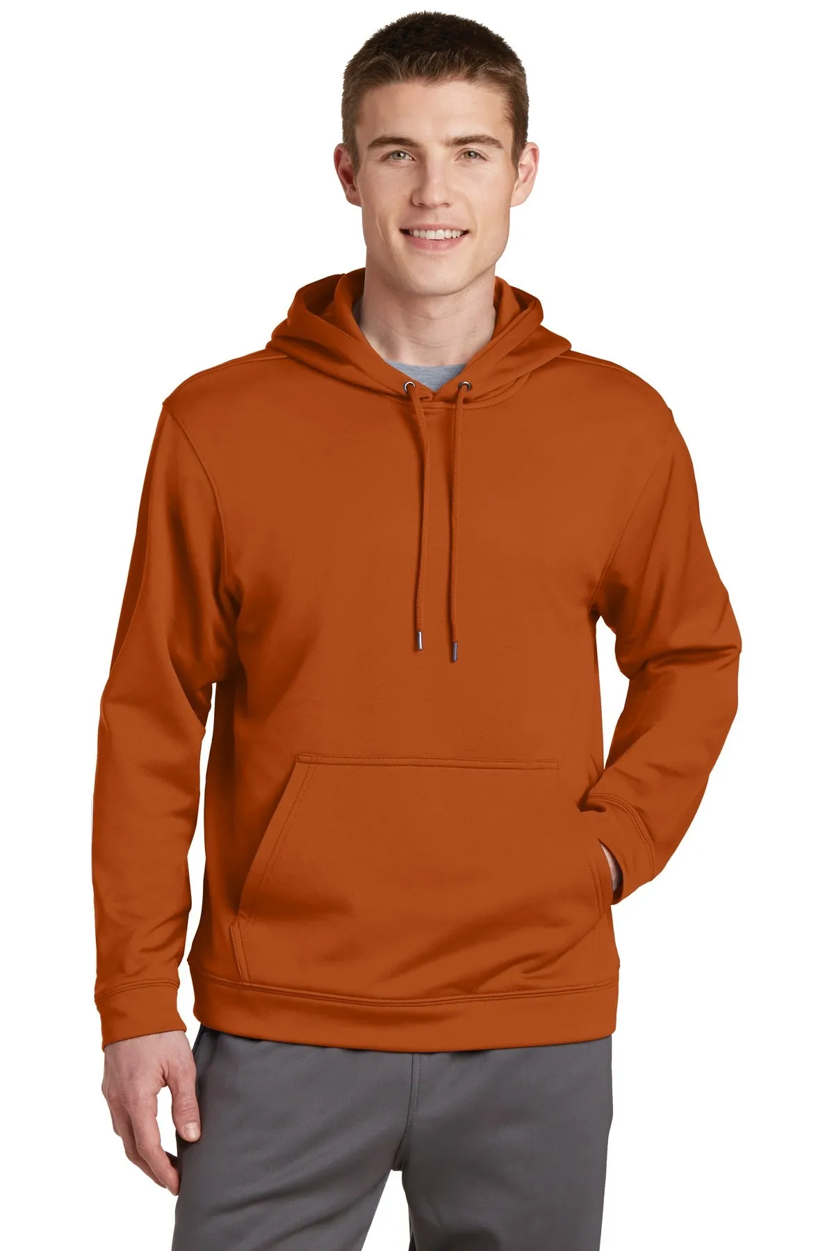 Sport-Tek Men's Sport-Wick Fleece Hooded Pullover