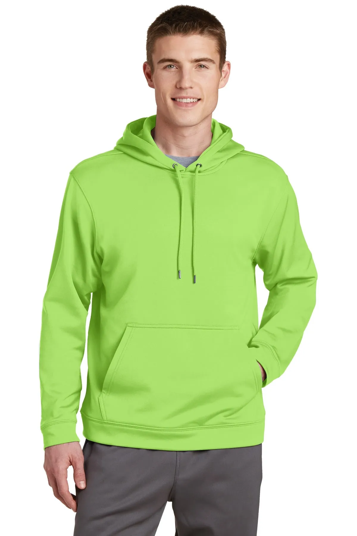 Sport-Tek Men's Sport-Wick Fleece Hooded Pullover