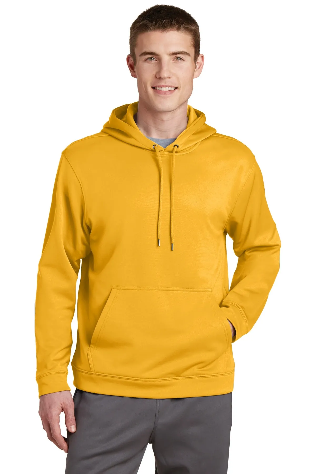 Sport-Tek Men's Sport-Wick Fleece Hooded Pullover