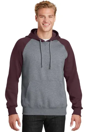 Sport-Tek ST267 Raglan Colorblock Pullover Hooded Sweatshirt