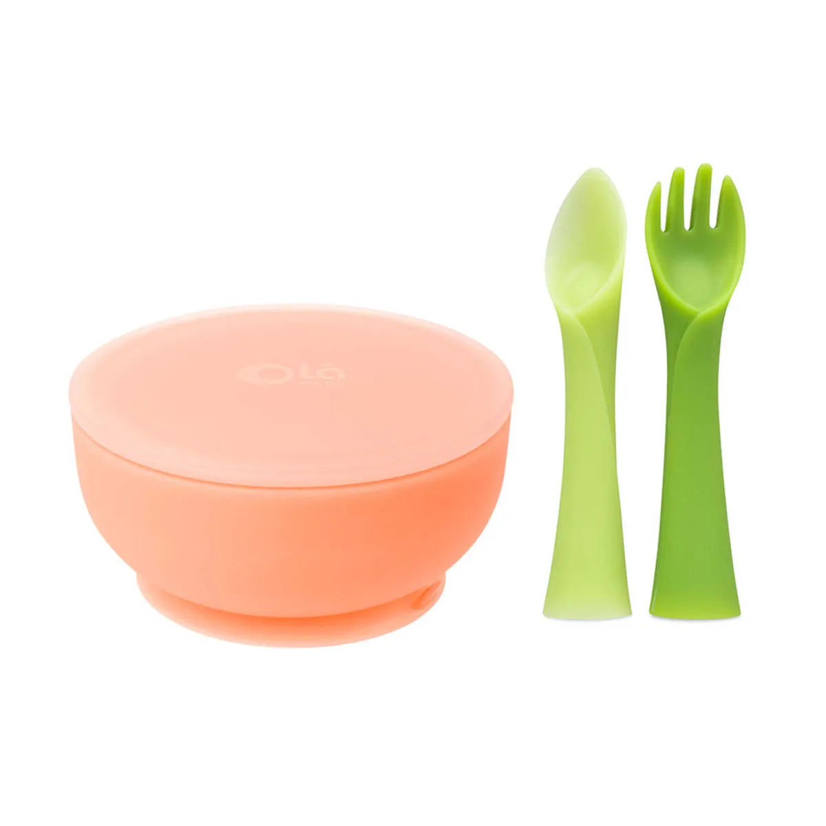 Suction Bowl with Fork+Spoon Bundle