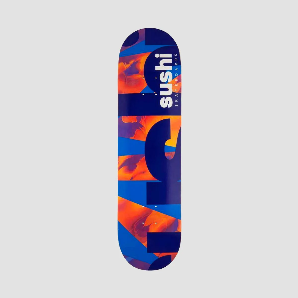 Sushi Spectrum Logo Skateboard Deck Blue/Red - 8.25"