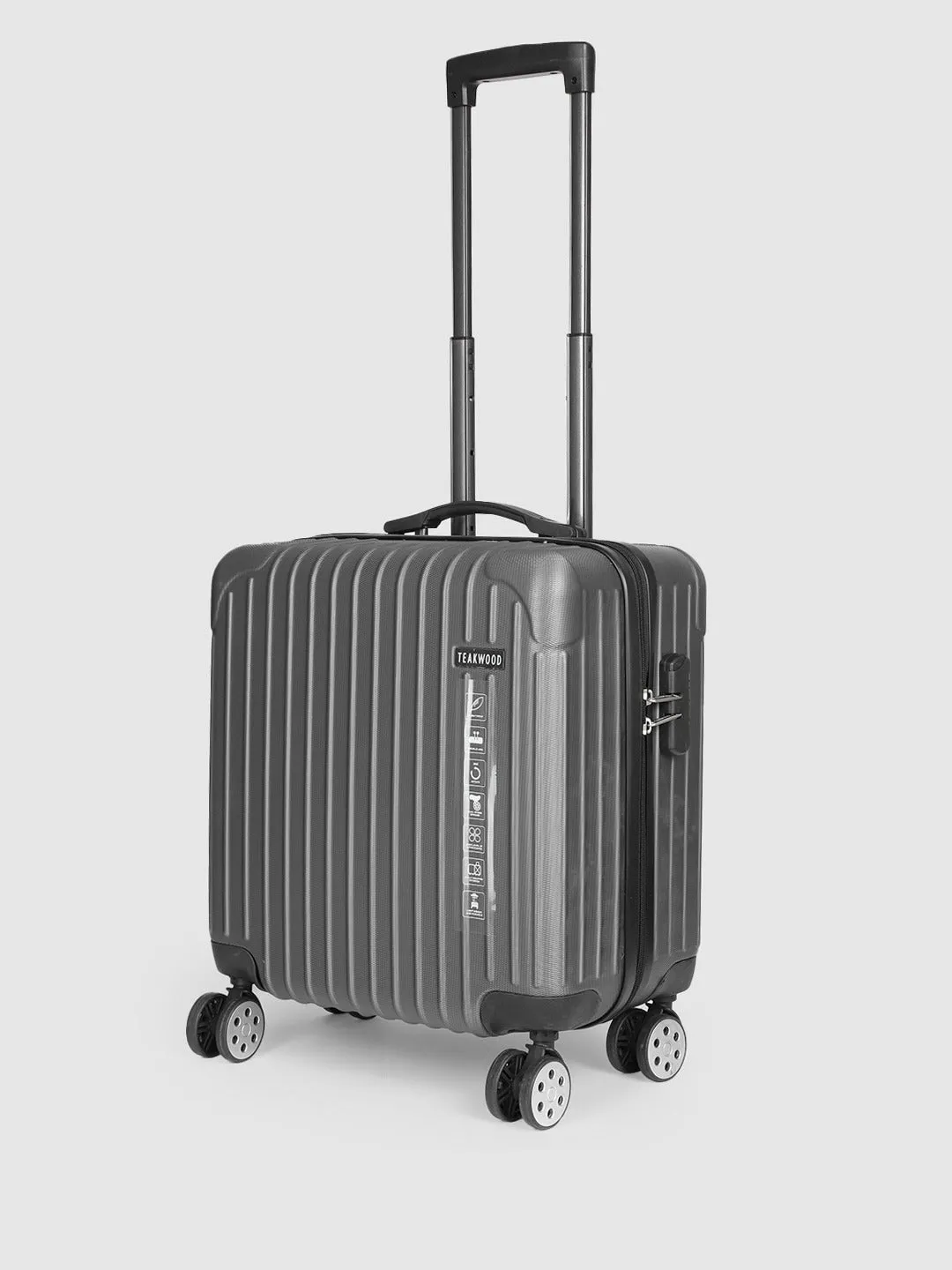 Teakwood Leather Hard-Sided Laptop Overnighter Trolley Bag