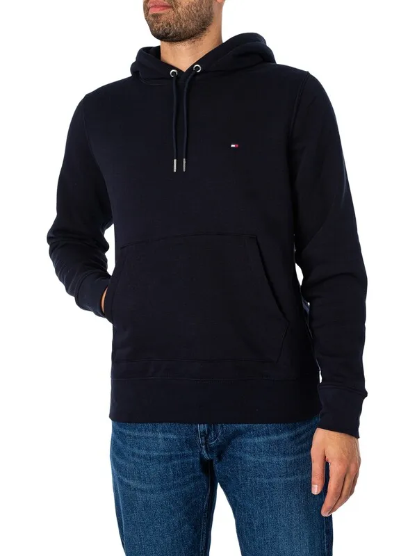 Tommy Hilfiger Classic Flag Pullover Hoodie - Desert Sky