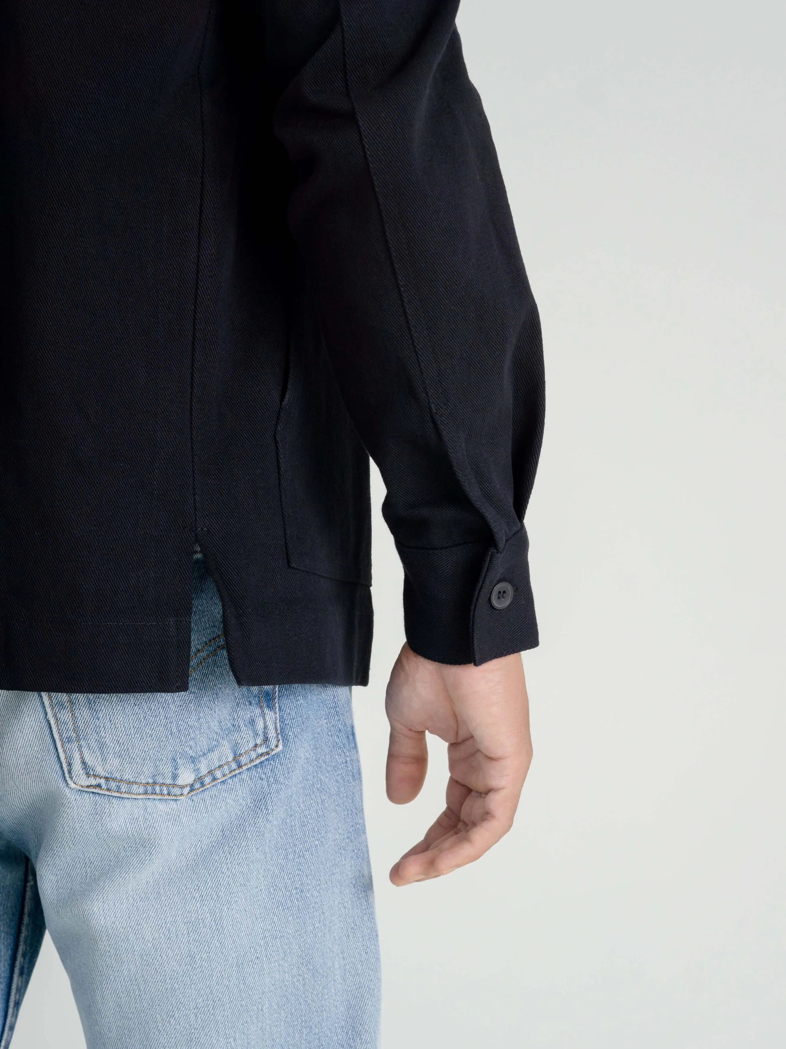 Twill Work Jacket - Black