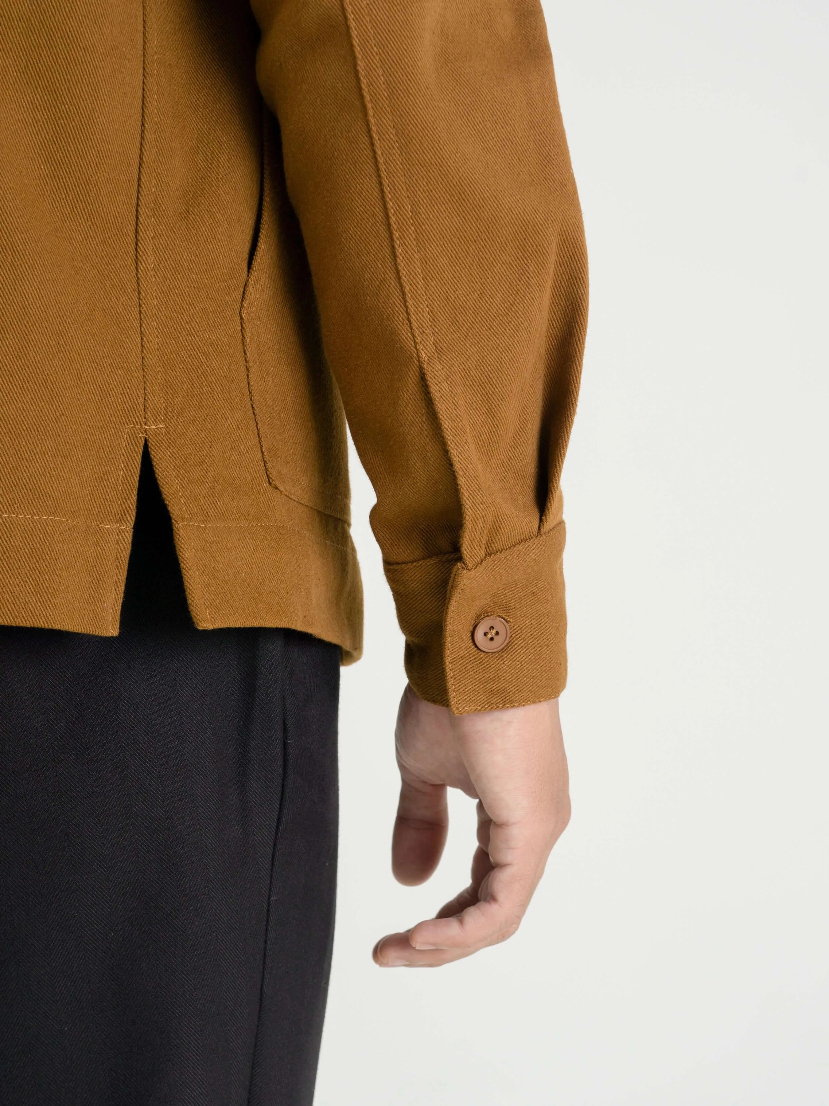 Twill Work Jacket - Coffee