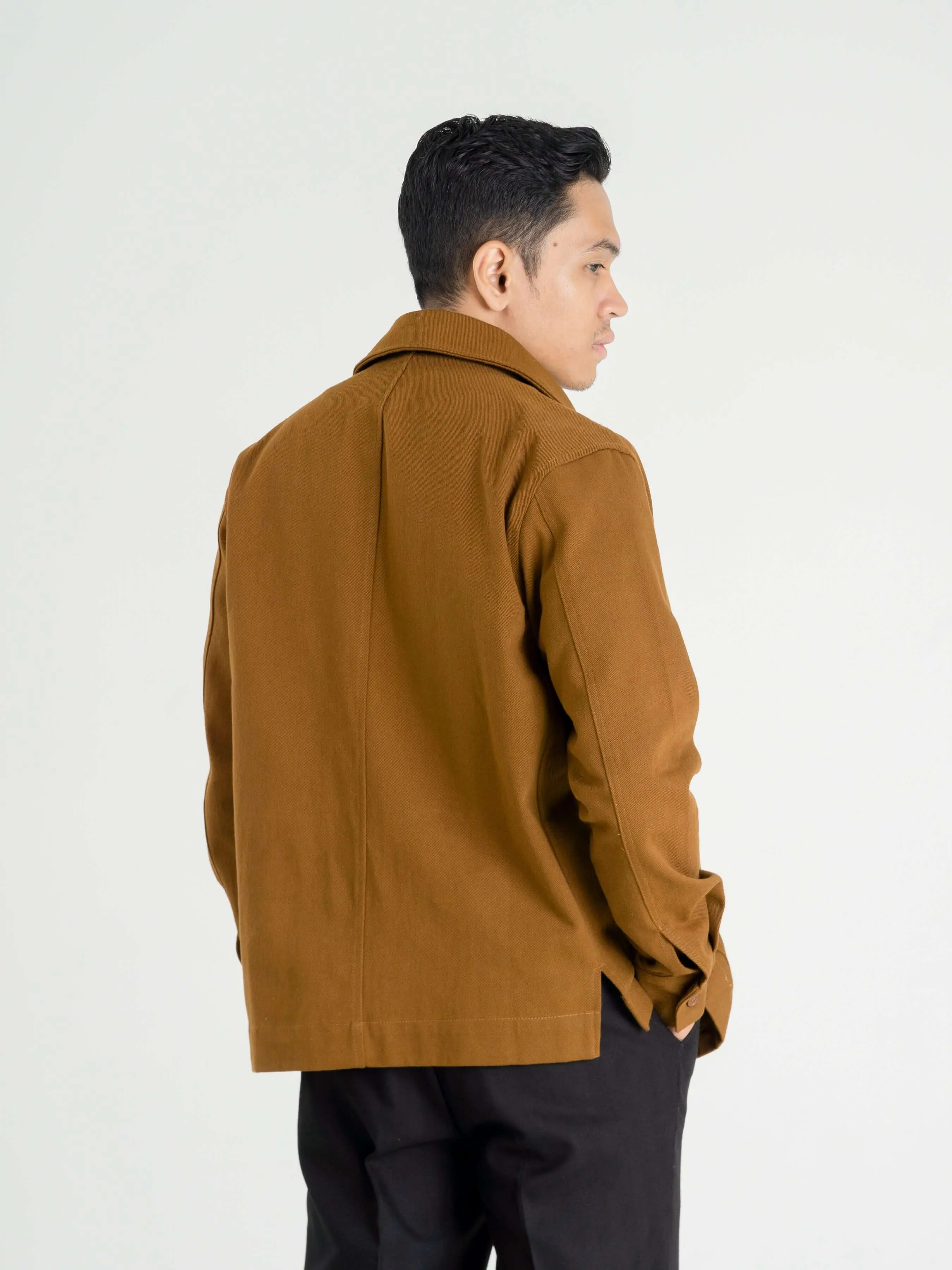 Twill Work Jacket - Coffee