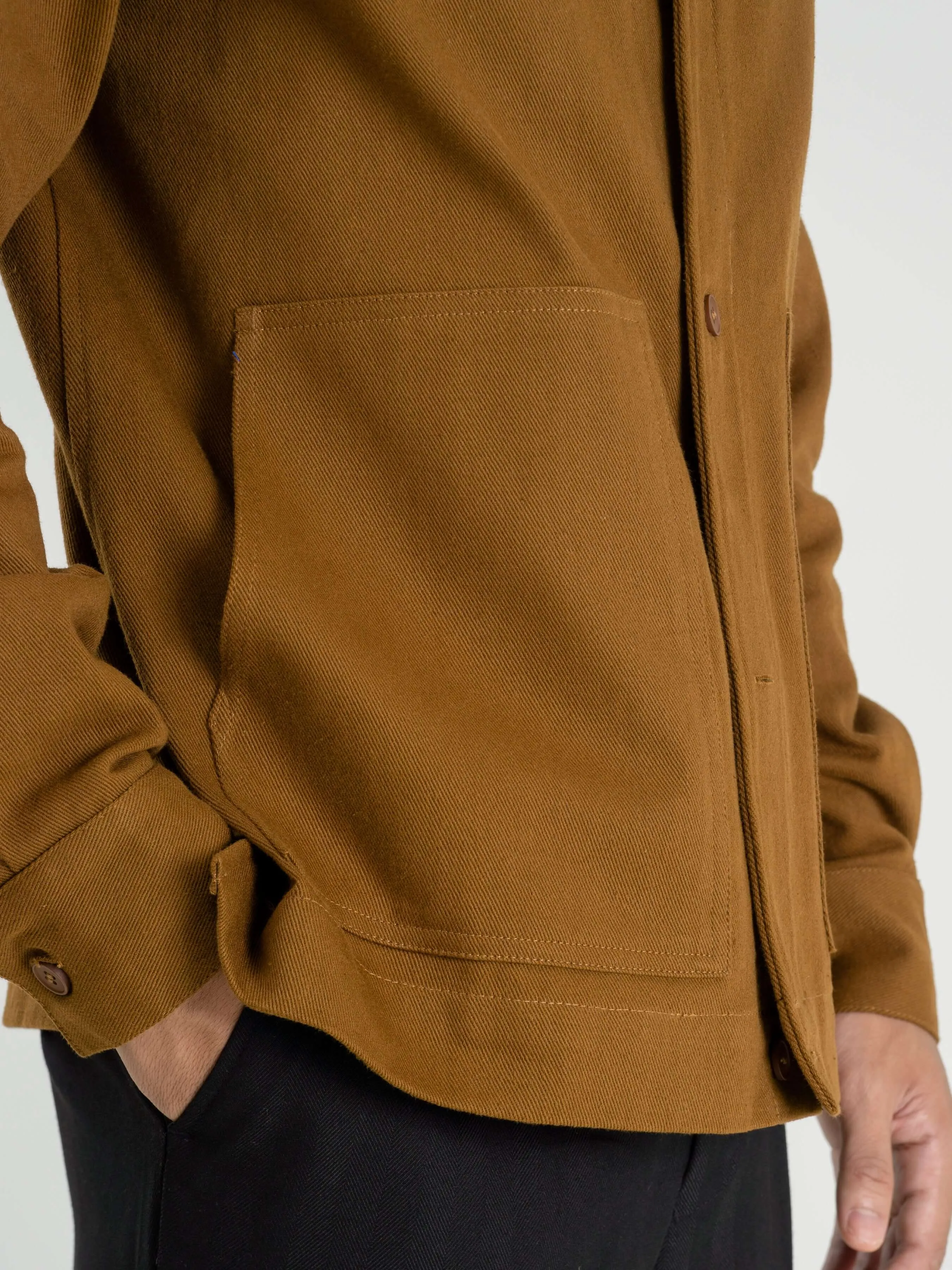 Twill Work Jacket - Coffee