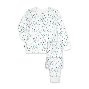 Two Piece PJS Ski Print