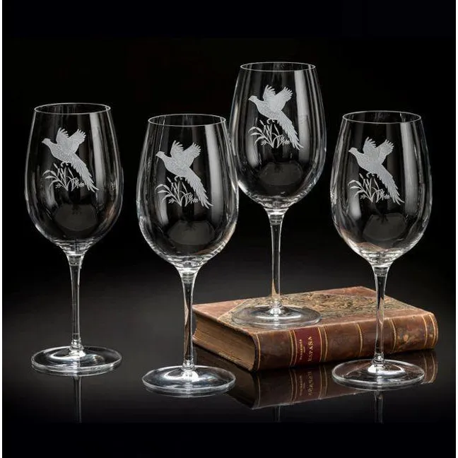 Upland Game Birds Wine Glass