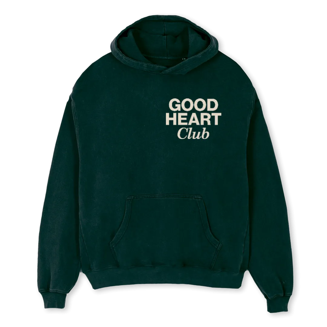 VINTAGE BARCODE Wild Green Oversized Hoodie.