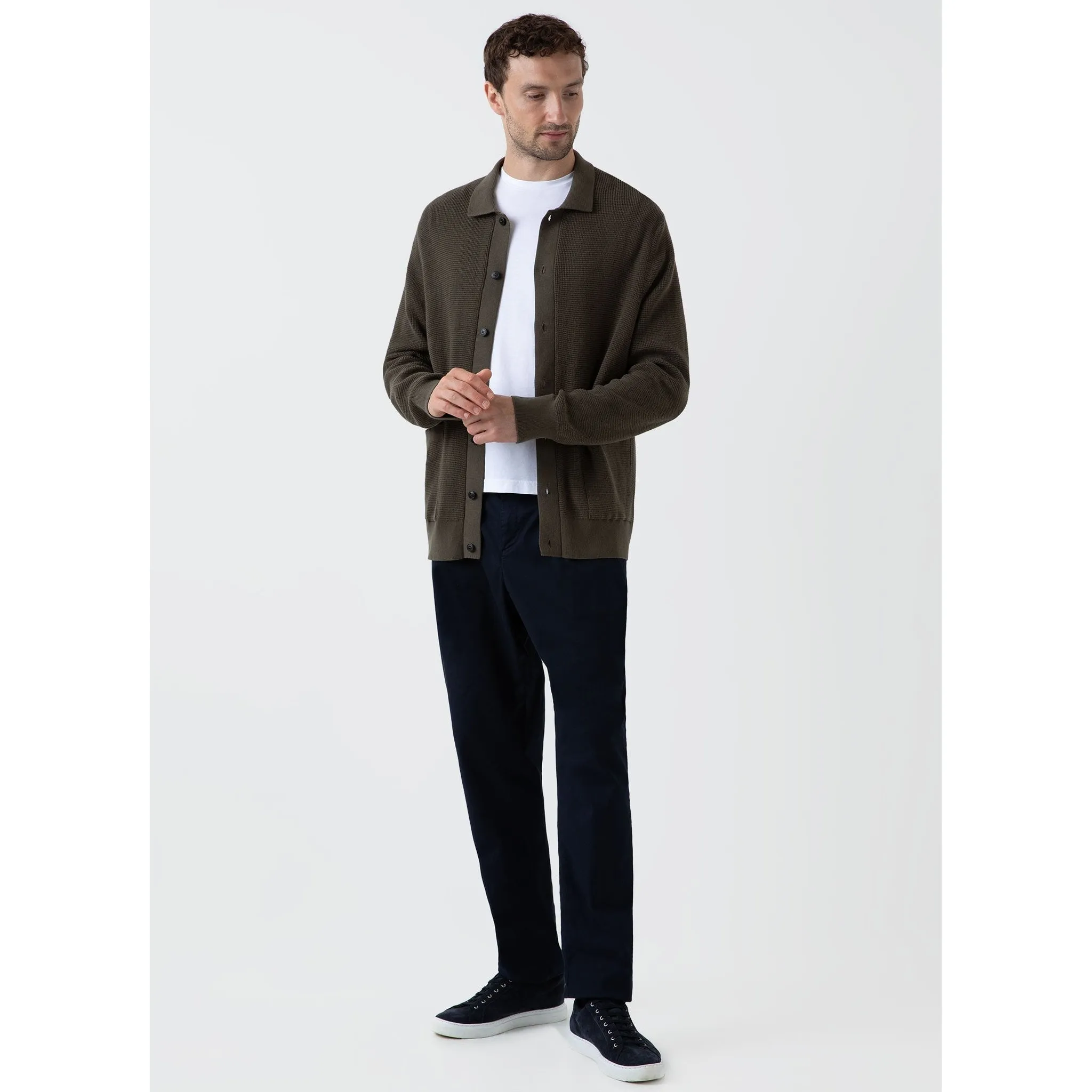 Waffle Stitch Jacket | Men | Khaki