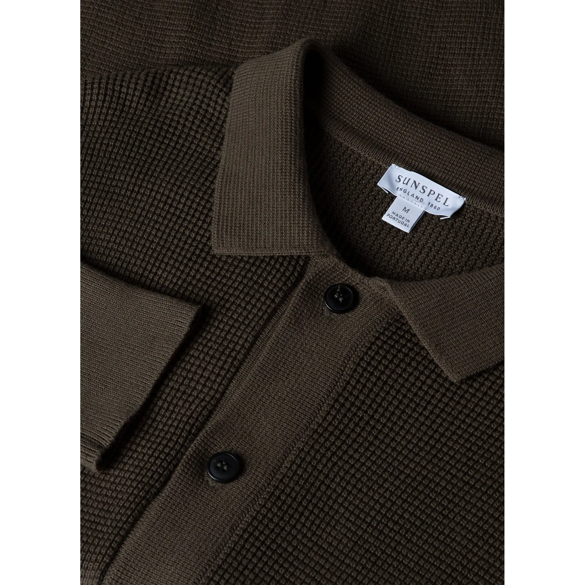 Waffle Stitch Jacket | Men | Khaki