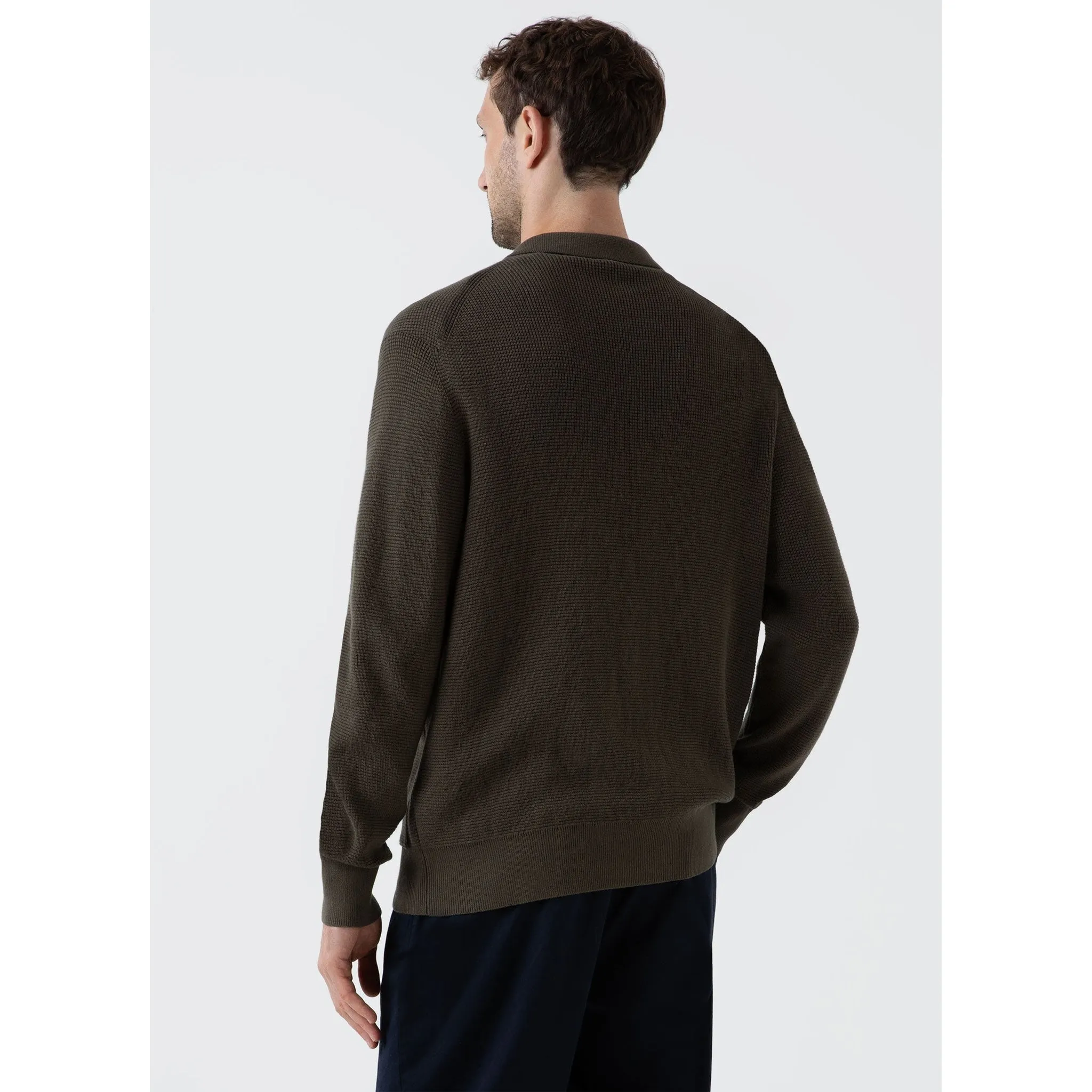 Waffle Stitch Jacket | Men | Khaki