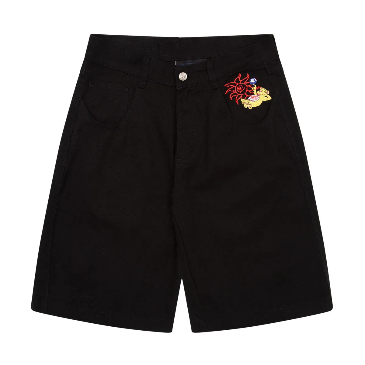 WKND SKATEBOARDS WASHED BLACK TUBES SHORTS