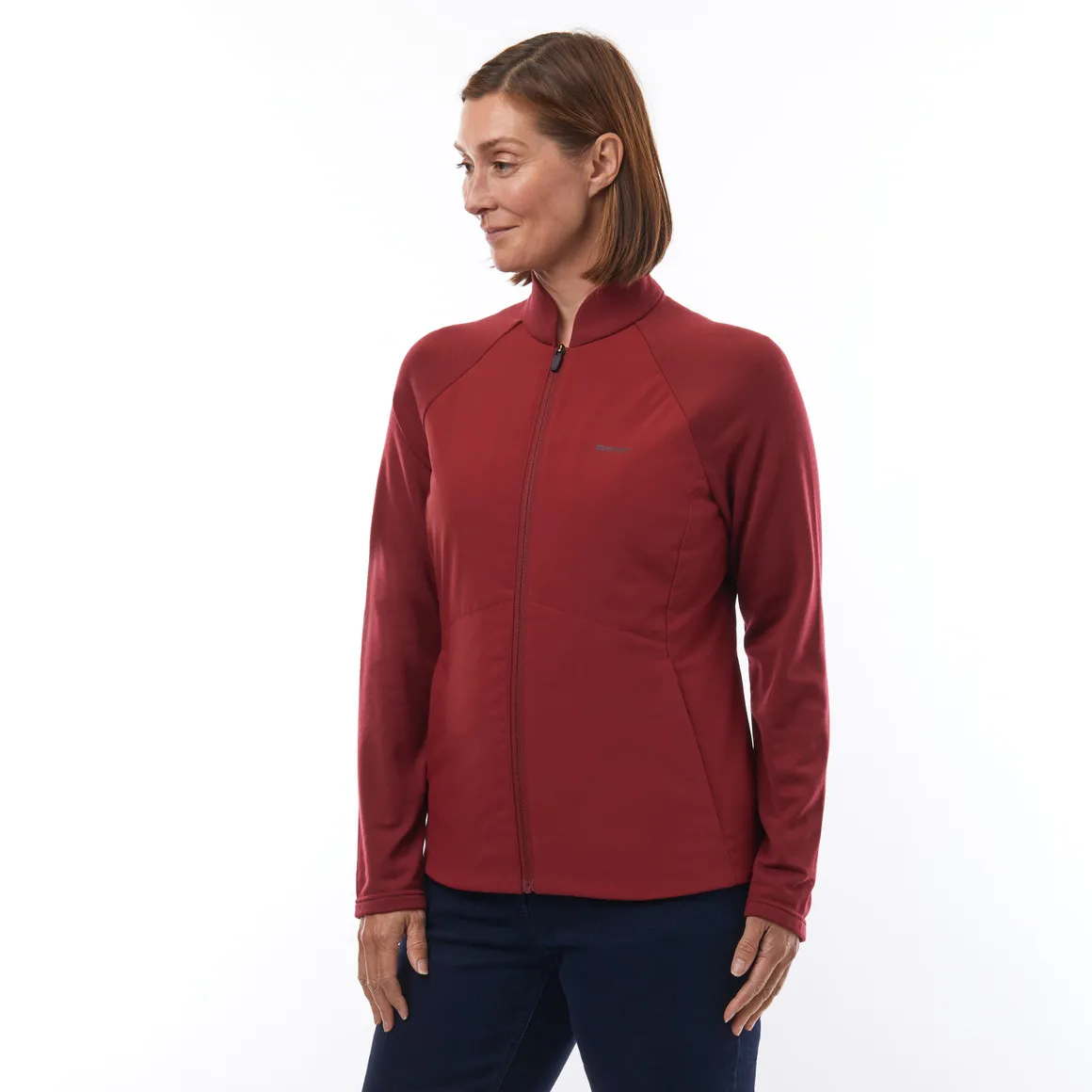 Women's Radiant Merino Hybrid Jacket Juniper Red