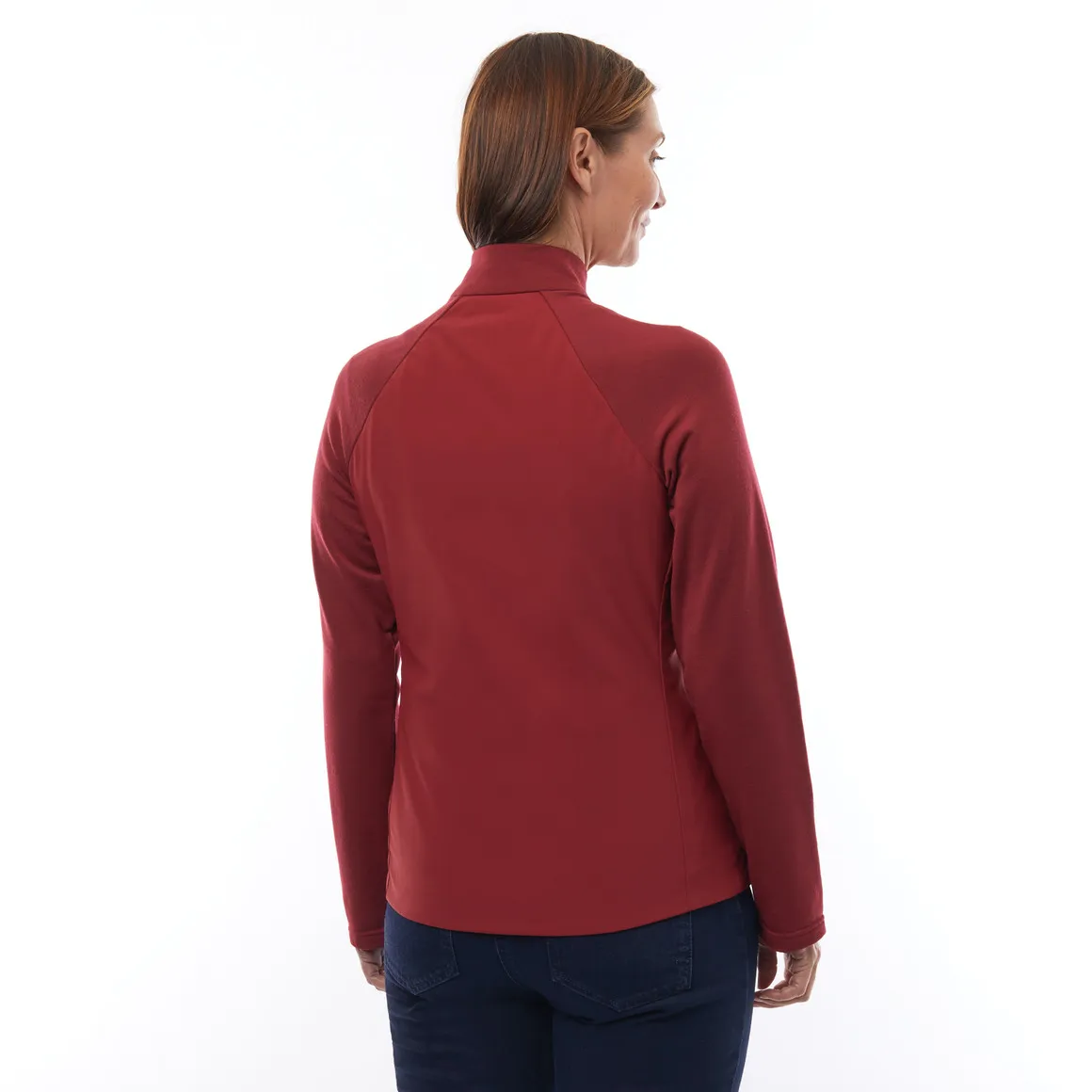 Women's Radiant Merino Hybrid Jacket Juniper Red