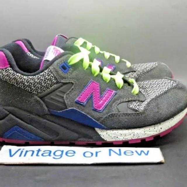 Women's new balance classics elite 580 wrt580gy grey lime pink running sz 7