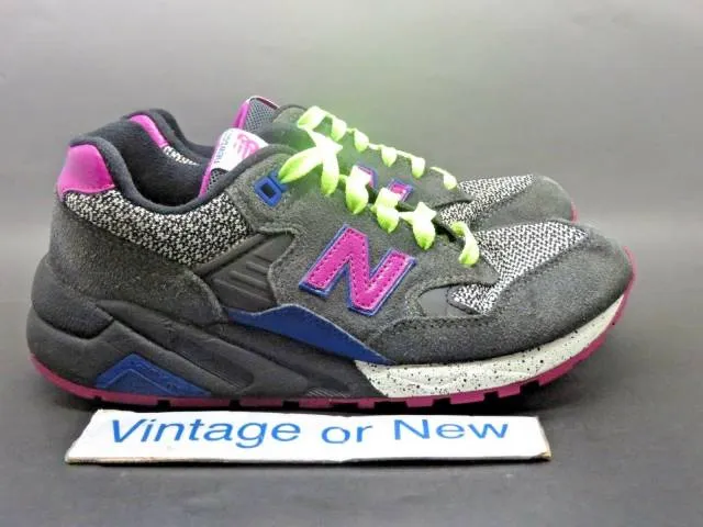 Women's new balance classics elite 580 wrt580gy grey lime pink running sz 7