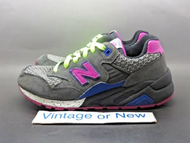 Women's new balance classics elite 580 wrt580gy grey lime pink running sz 7