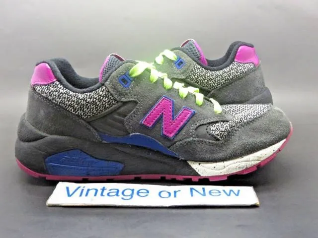 Women's new balance classics elite 580 wrt580gy grey lime pink running sz 7