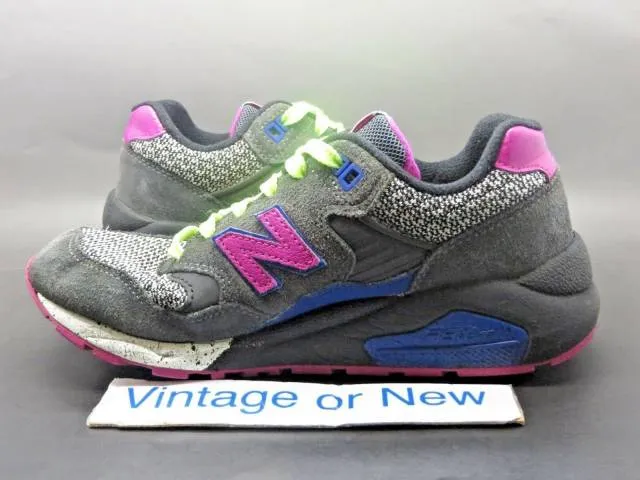 Women's new balance classics elite 580 wrt580gy grey lime pink running sz 7